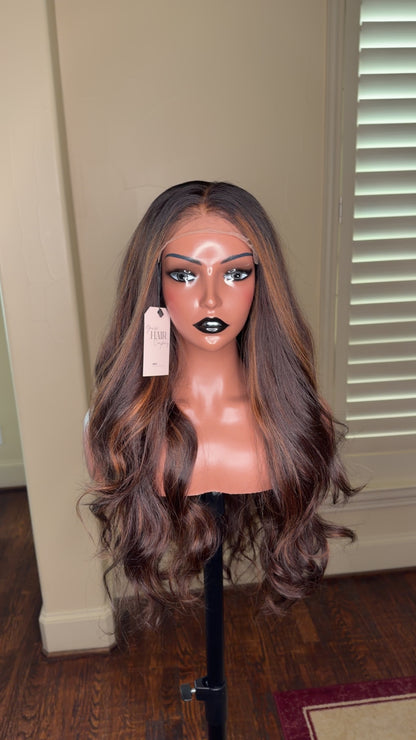 24 inch Custom Colored Wig