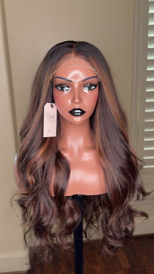 24 inch Custom Colored Wig
