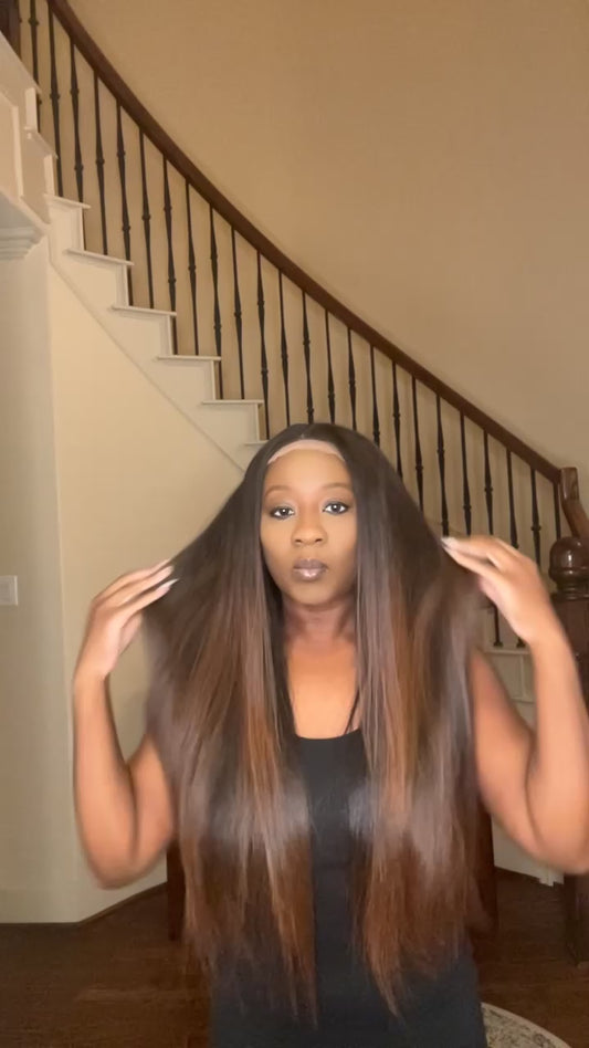Cambodian Closure Wig Rich Brown